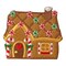 Gingerbread House with Peppermint Candy Christmas Cookie Embroidered Iron on Patch